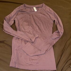 Athleta Momentum Seamless Top Long Sleeve Run Sport Sz XXS Purple